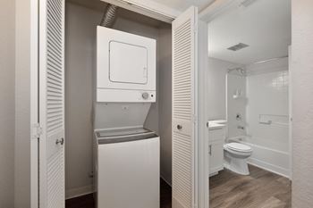 A small laundry room